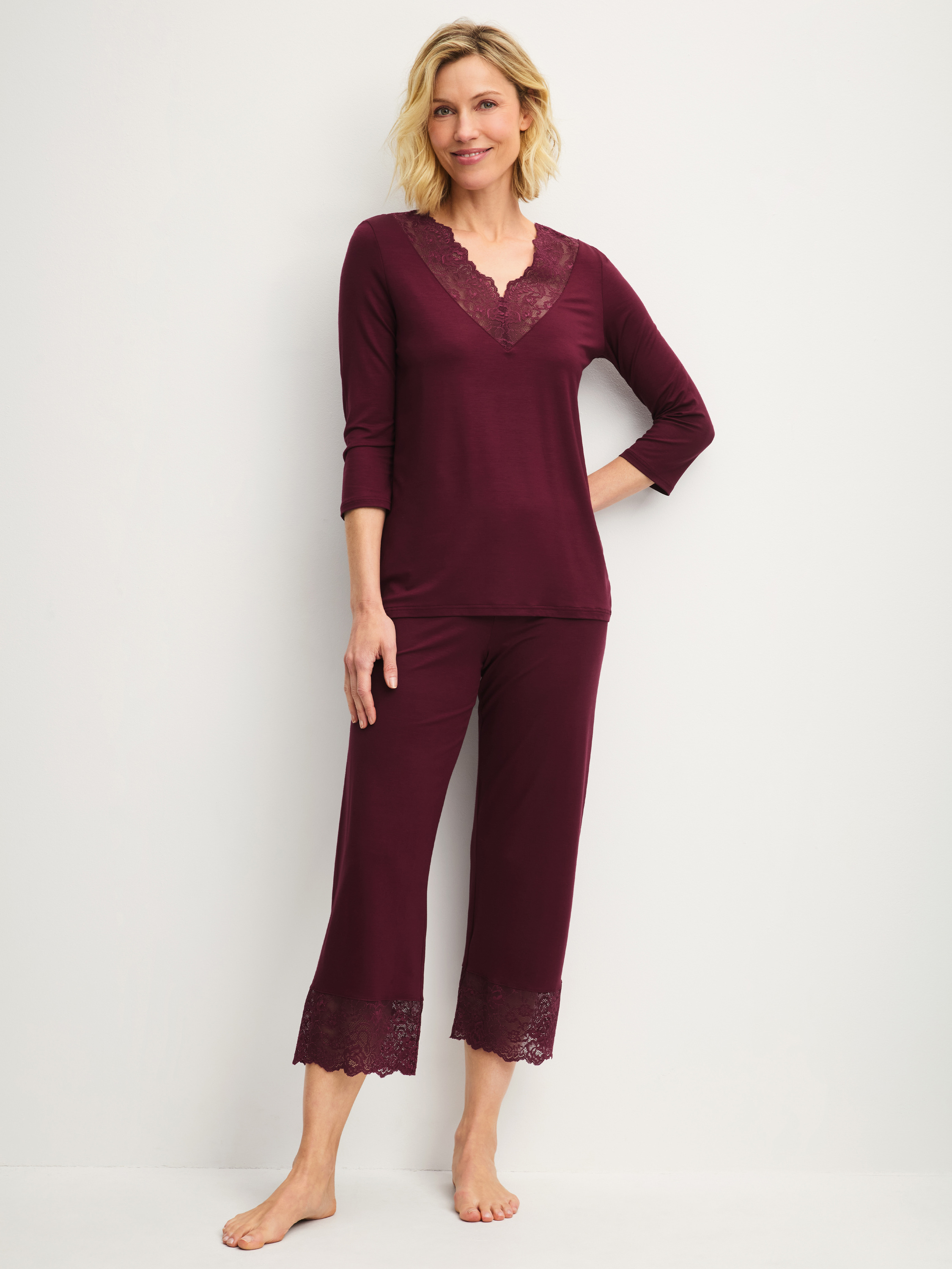 Pyjama 7/8 manches 3/4 Modal ELEGANT DREAMS, CALIDA