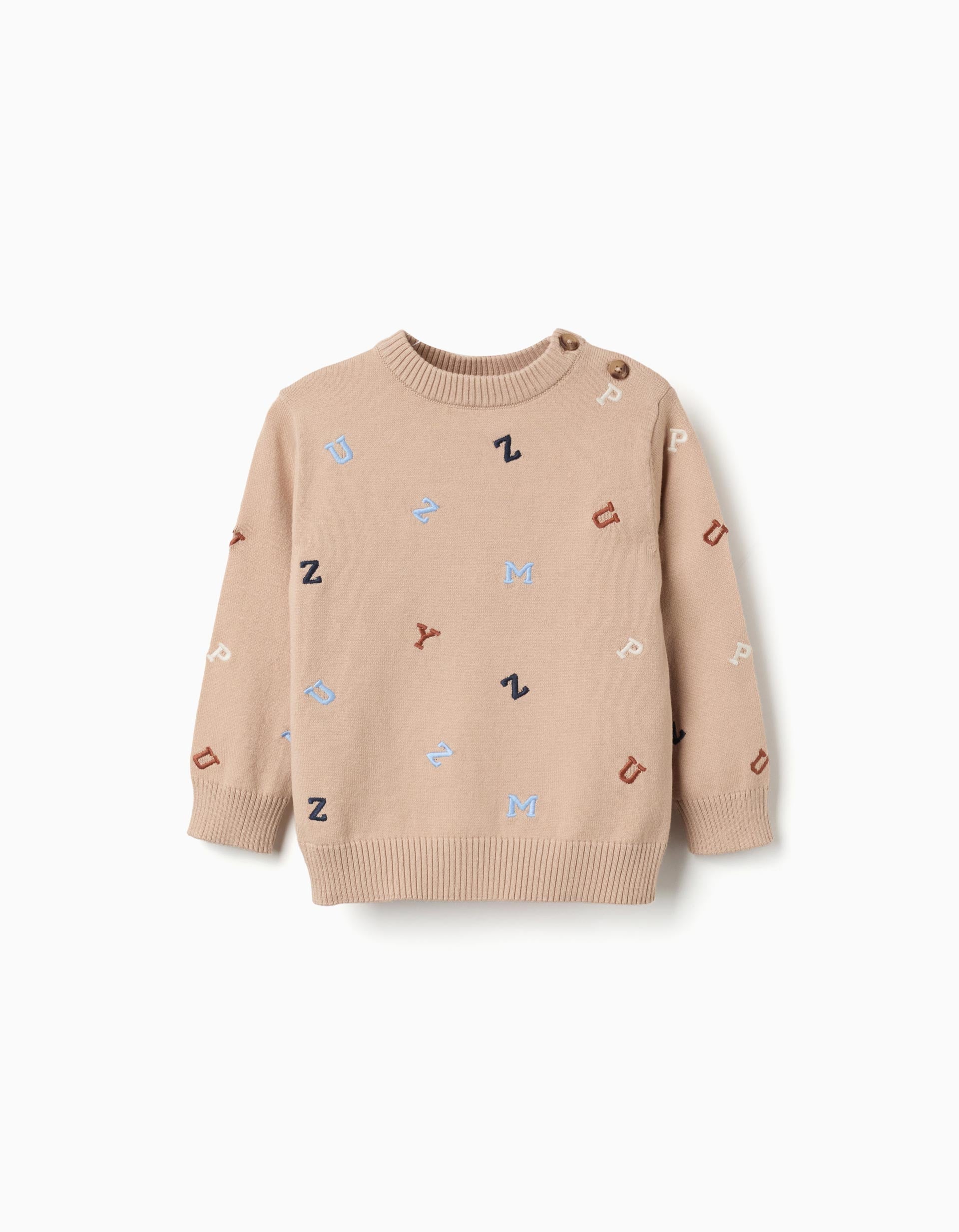 Pull en maille avec lettres brodées, ZIPPY