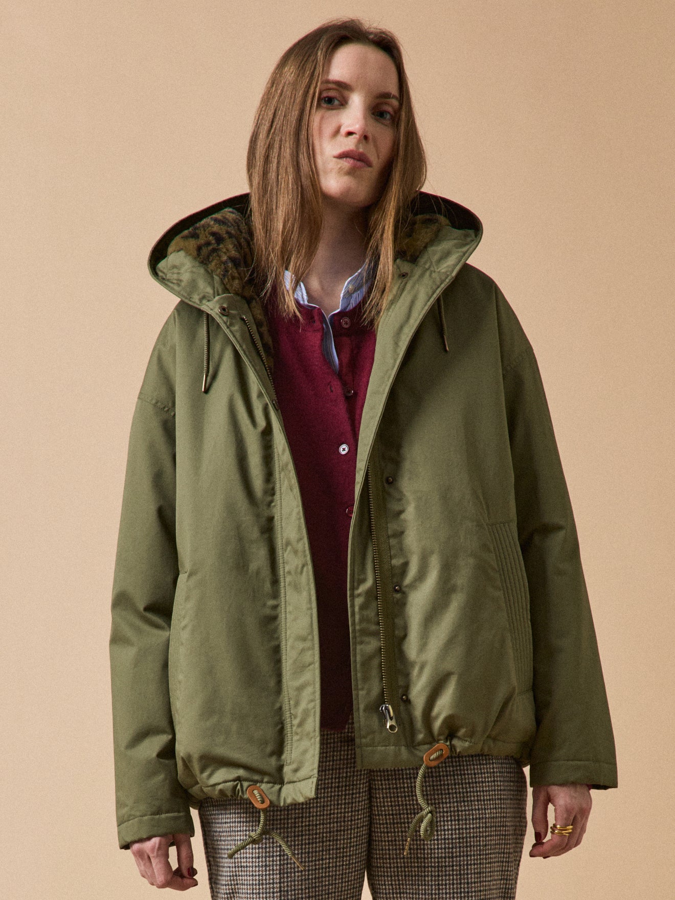 Parka courte  doublée imitation fourrure, CYRILLUS