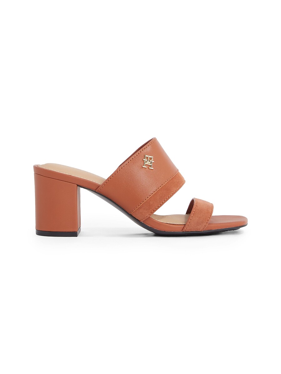 Tommy Hilfiger Mules de tacón de piel — foto 2