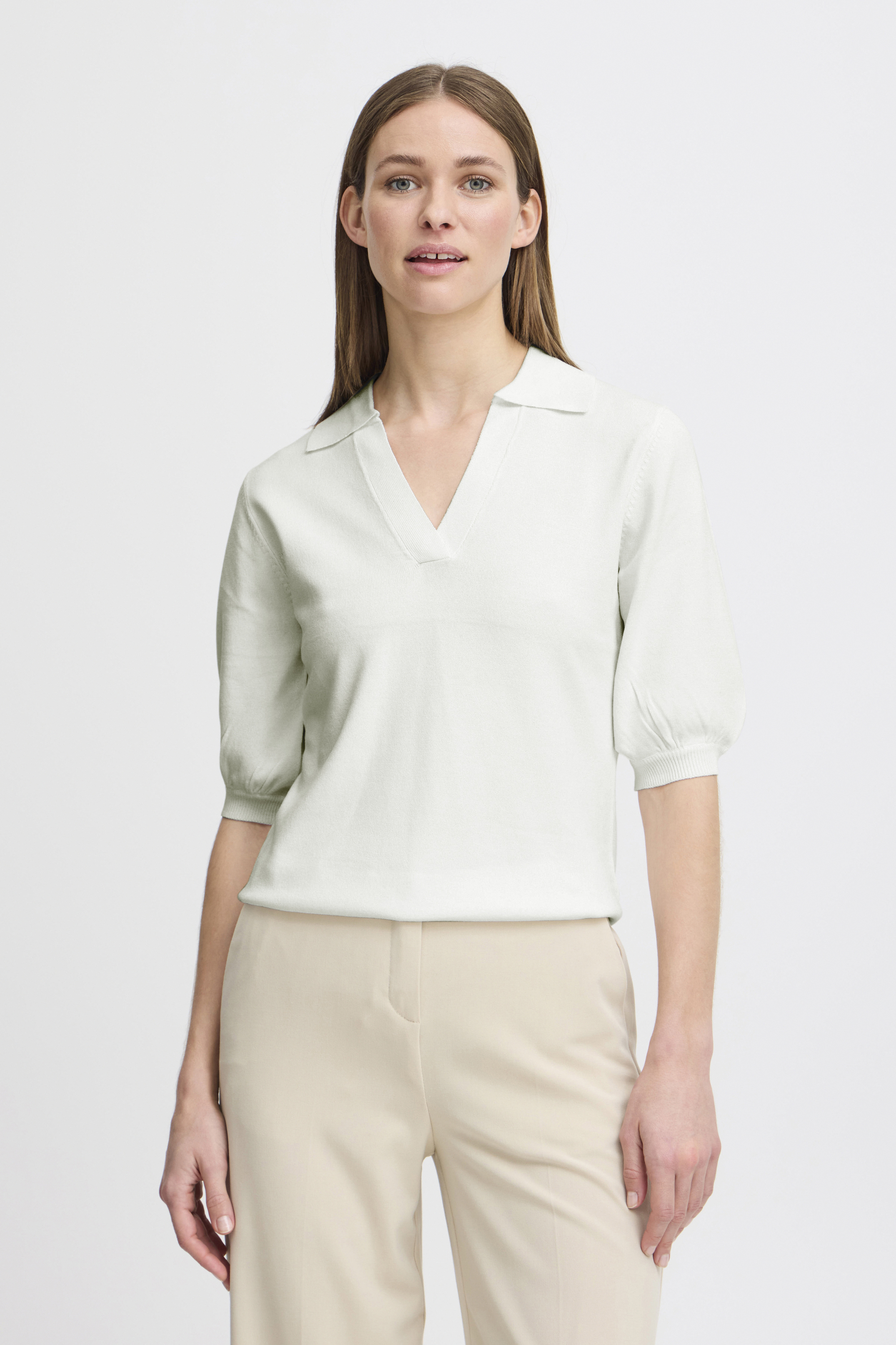 Pull en maille manches courtes, B.YOUNG