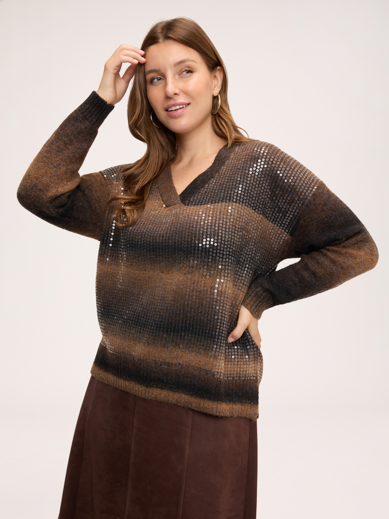 Pull dégradé à paillettes, FIORELLA RUBINO