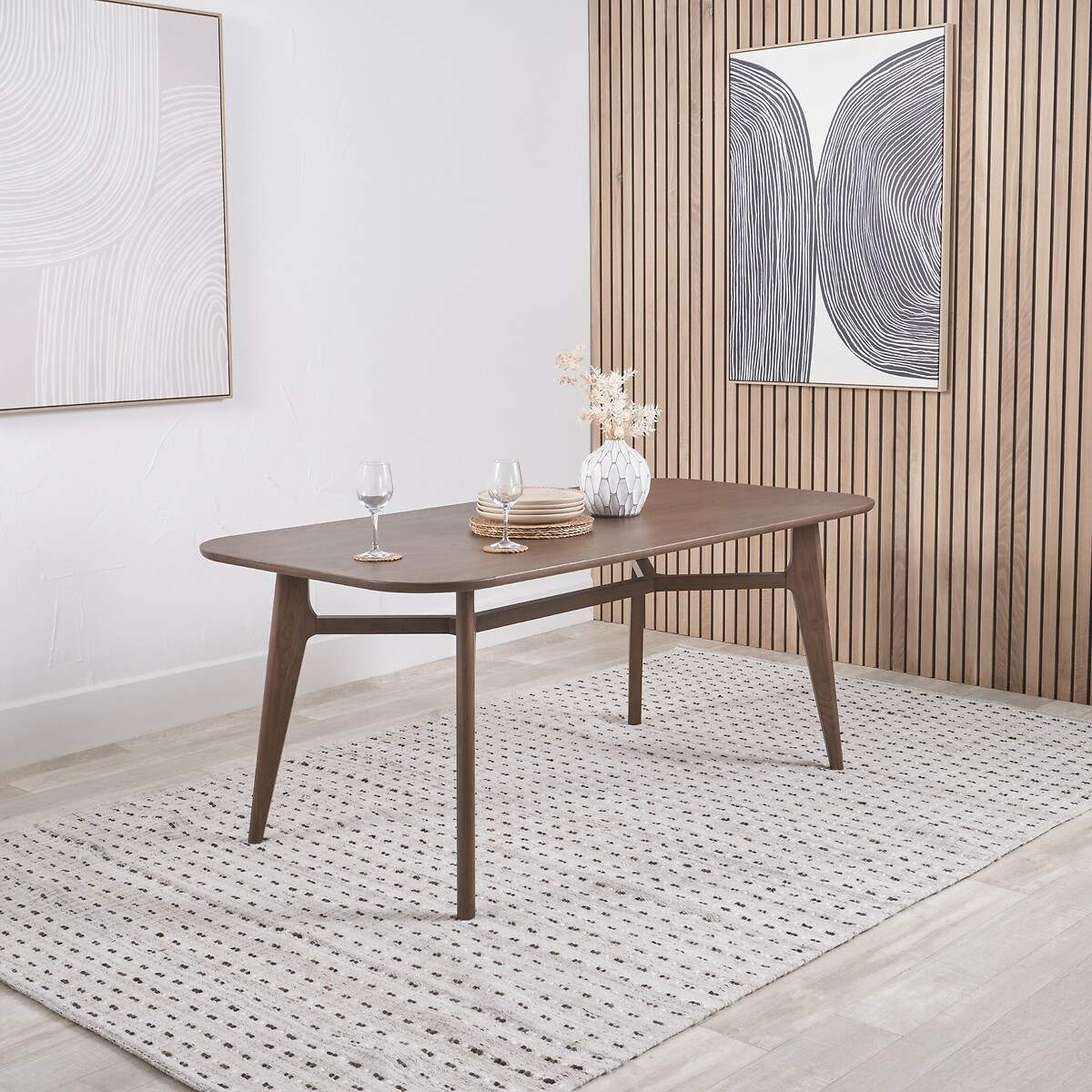 Elion Mid-Century Ash Wood Dining Table (Seats 6), ÉDITÉ