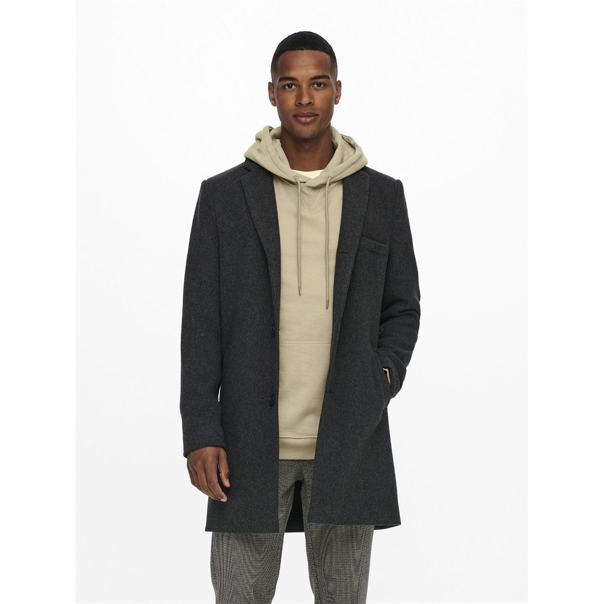 Manteau only gris La Redoute
