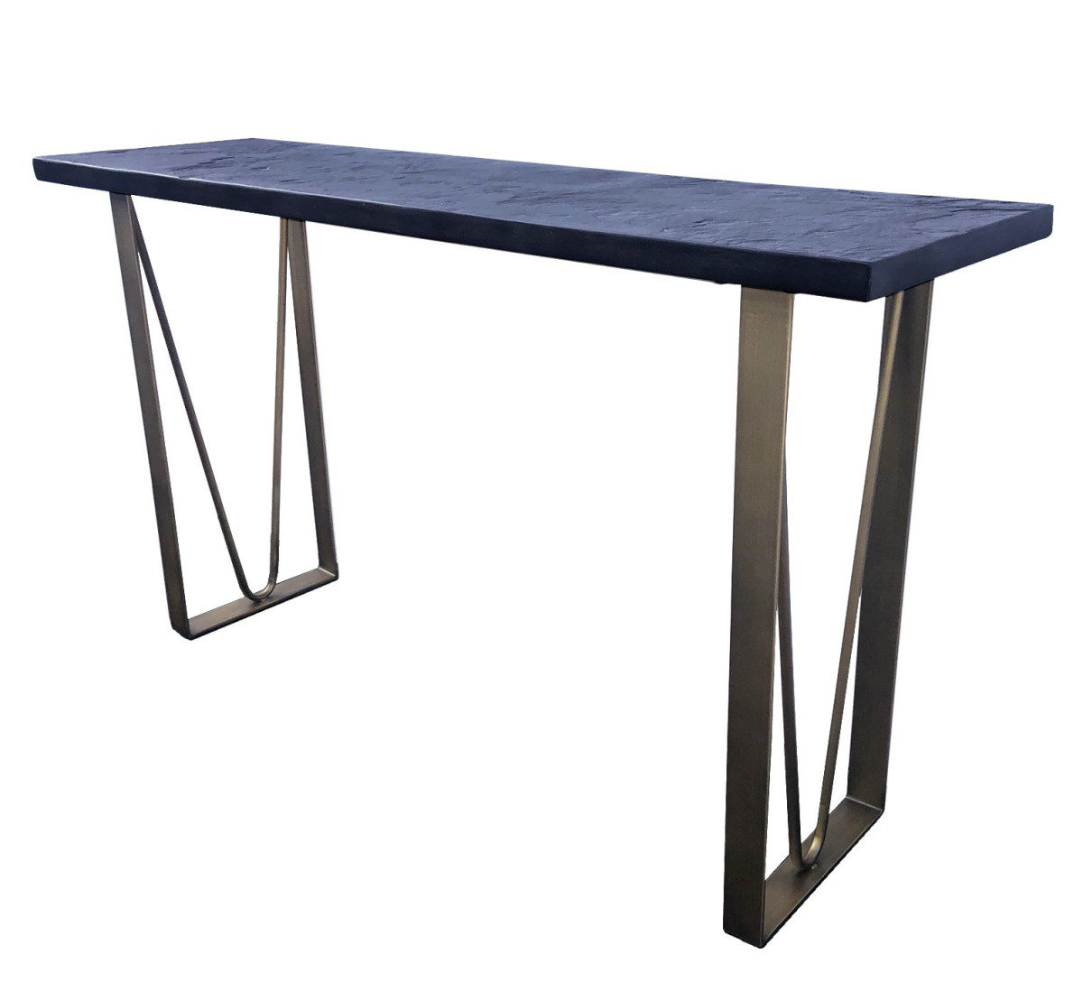 Console effet ardoise avec structure en métal - ARDOISE, MATHI DESIGN