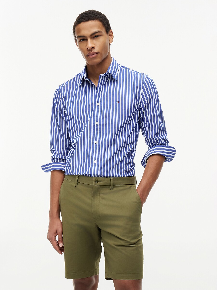Chemise manches longues en popeline, TOMMY HILFIGER