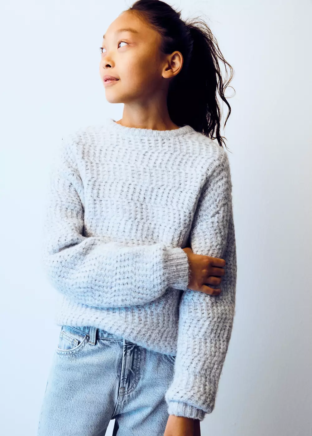 Pull-over maille tressée, MANGO KIDS