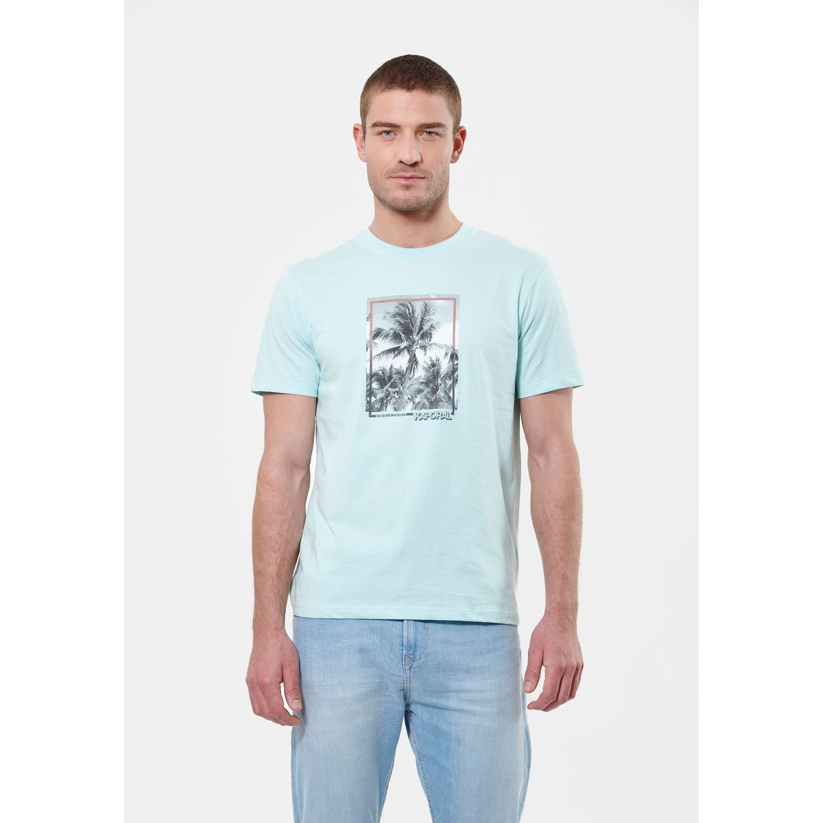 T-shirt blanc Homme en 100% coton bio Peres - Kaporal