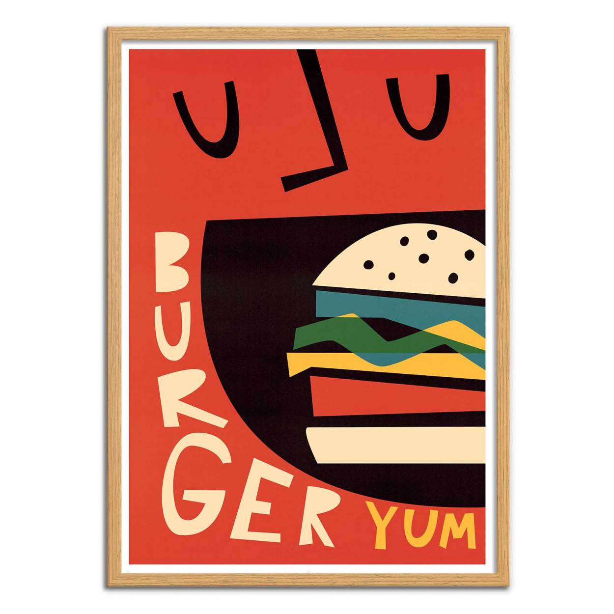 Affiche d'art - Yum Burger - Fox and Velvet, WALL EDITIONS