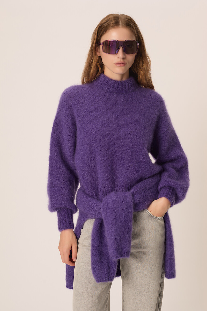 Pull à col montant, en mohair mélangé, ALEX, DES PETITS HAUTS