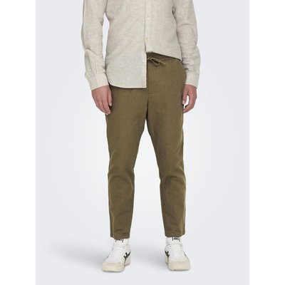 Jogger ONSLINUS CROP 0007 COT LIN PNT ONLY & SONS