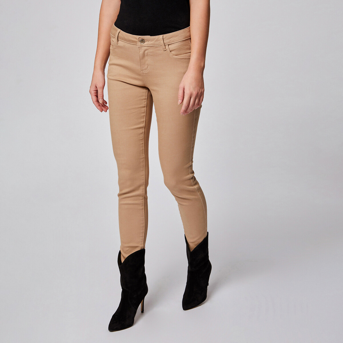 Cotton Mix Trousers in Slim Fit