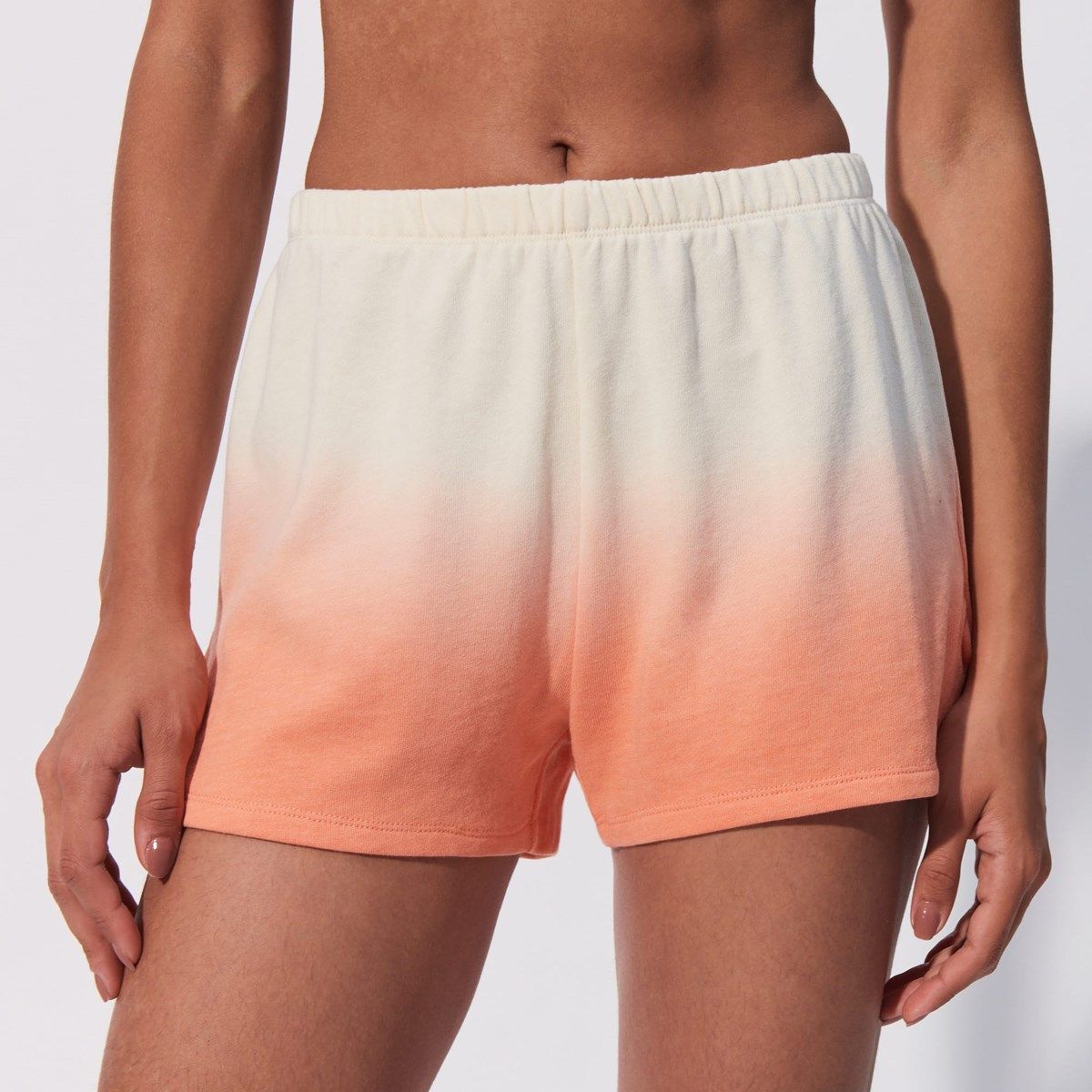 Short court en molleton dyemushiz orange clair Undiz La Redoute