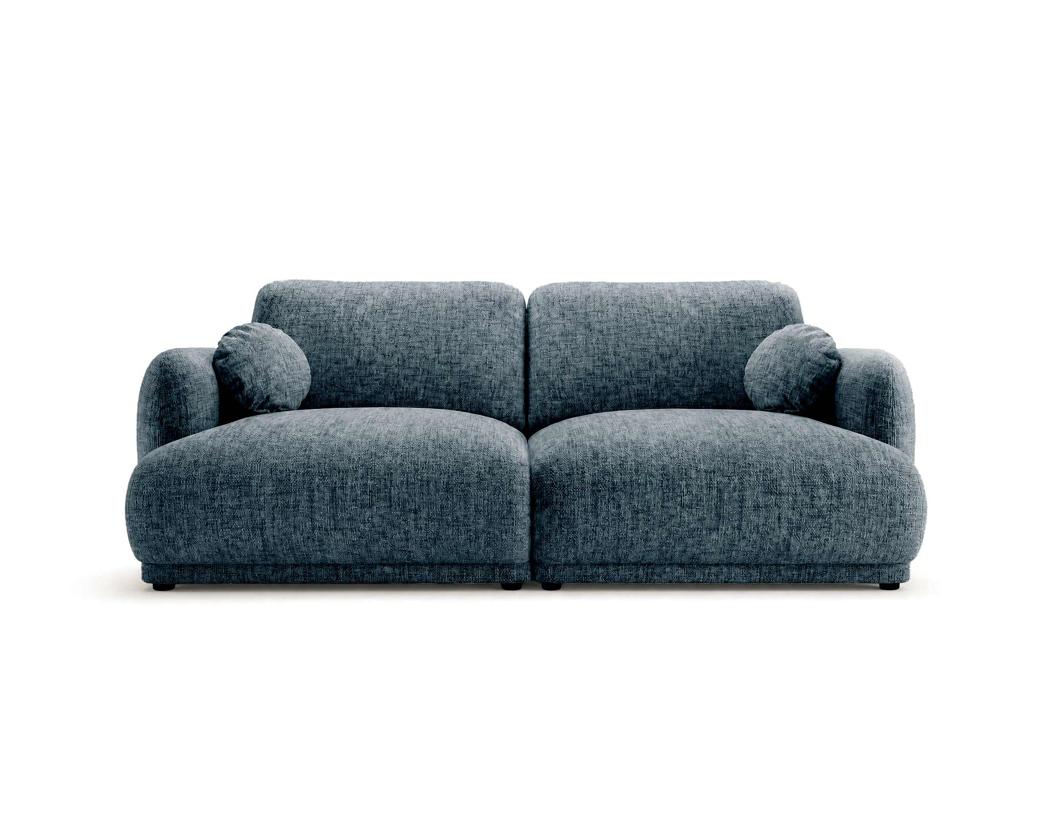 Pietro - Canapé droit 3 places en tissu texturé, BEST MOBILIER