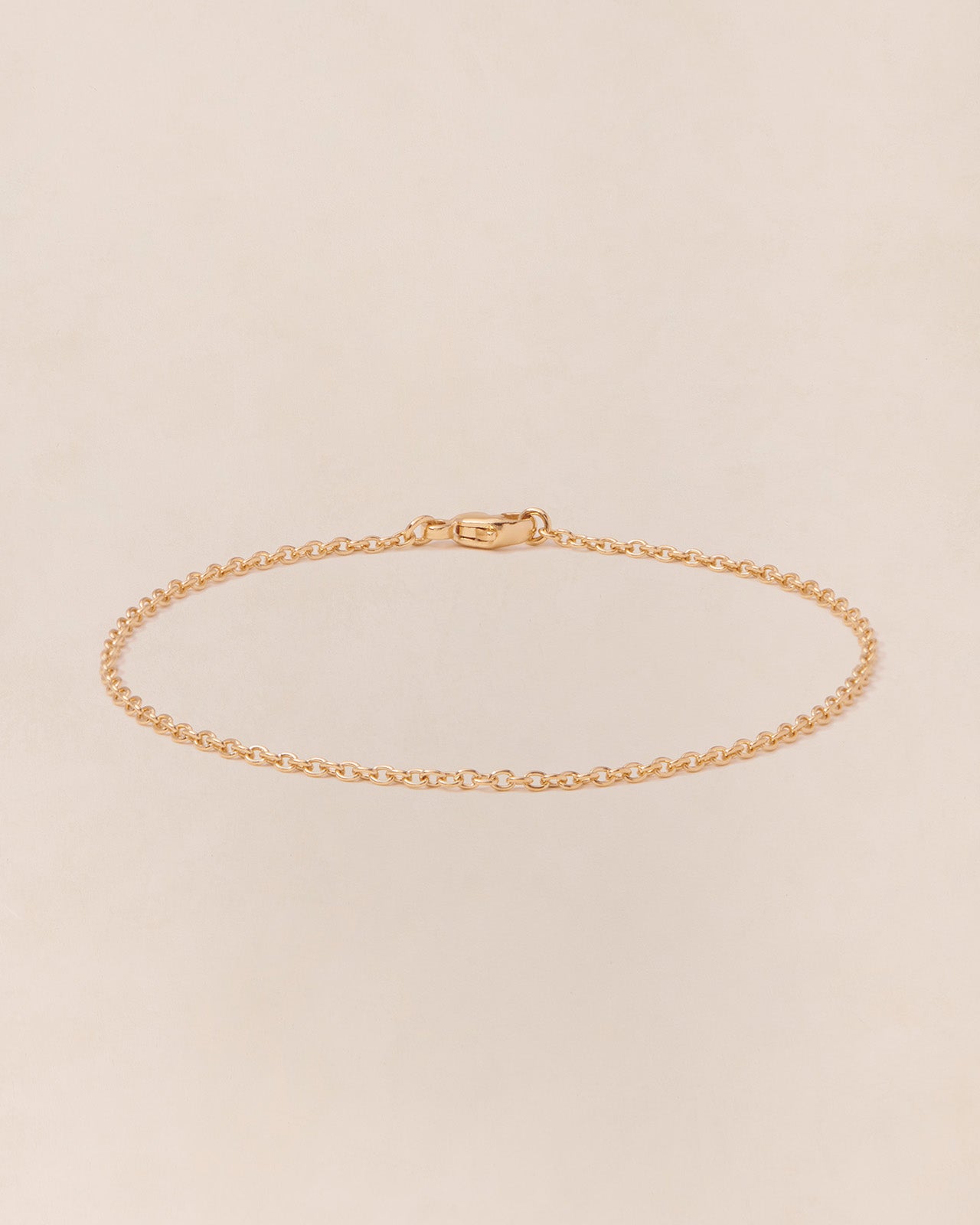 Bracelet chaîne simple dorée à l'or fin, FANTAISIE, EMOI EMOI