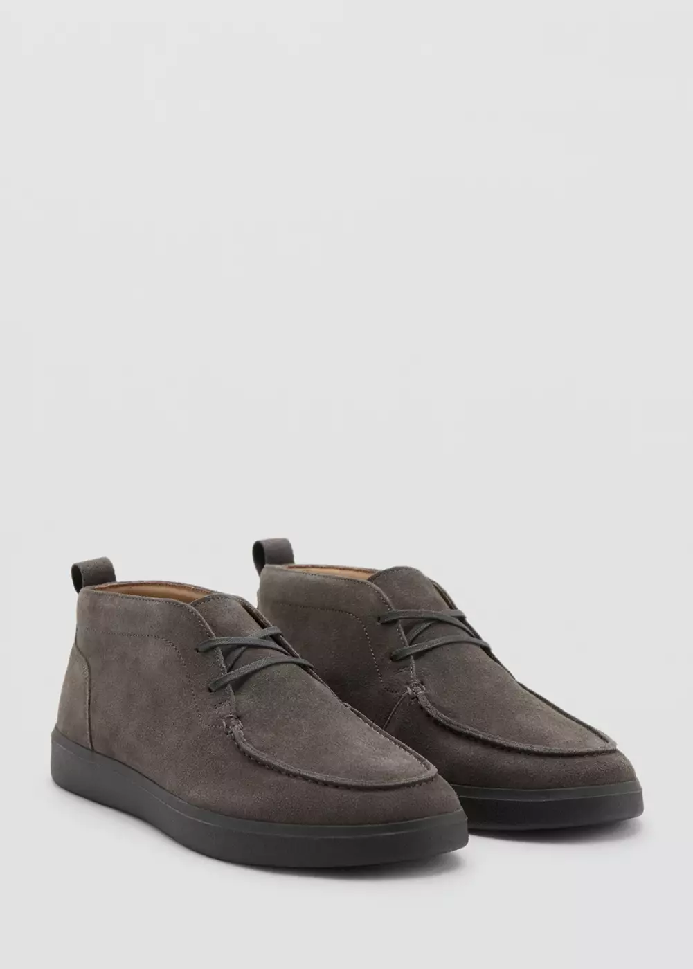 Bottines cuir et croûte de cuir, MANGO MAN