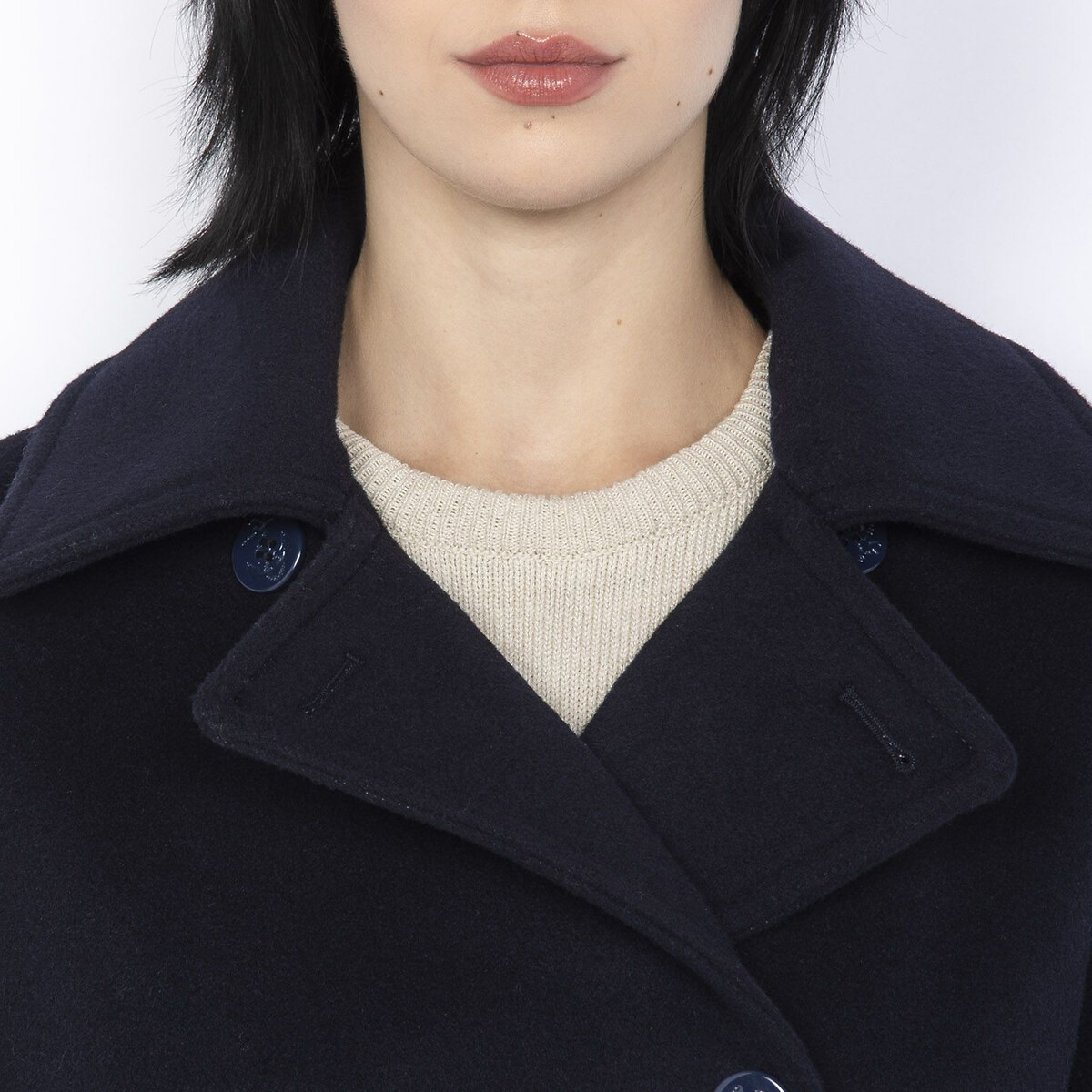 TOMORROWLAND - ZOE mellow pea coat / navy /222ZOE-CT02の通販 by M｜トゥモローランドならラクマ