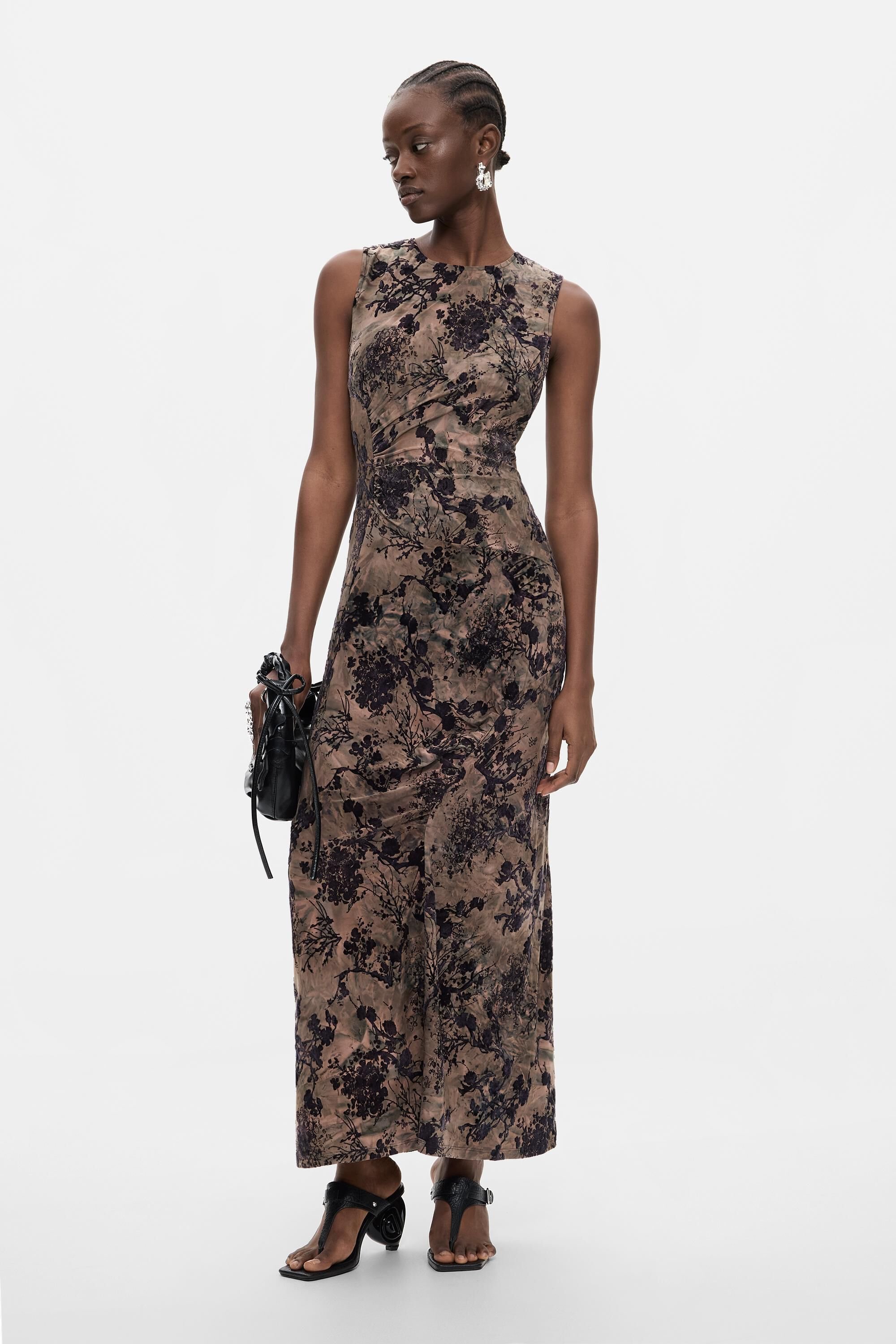 Robe Longue Floquée, DESIGUAL