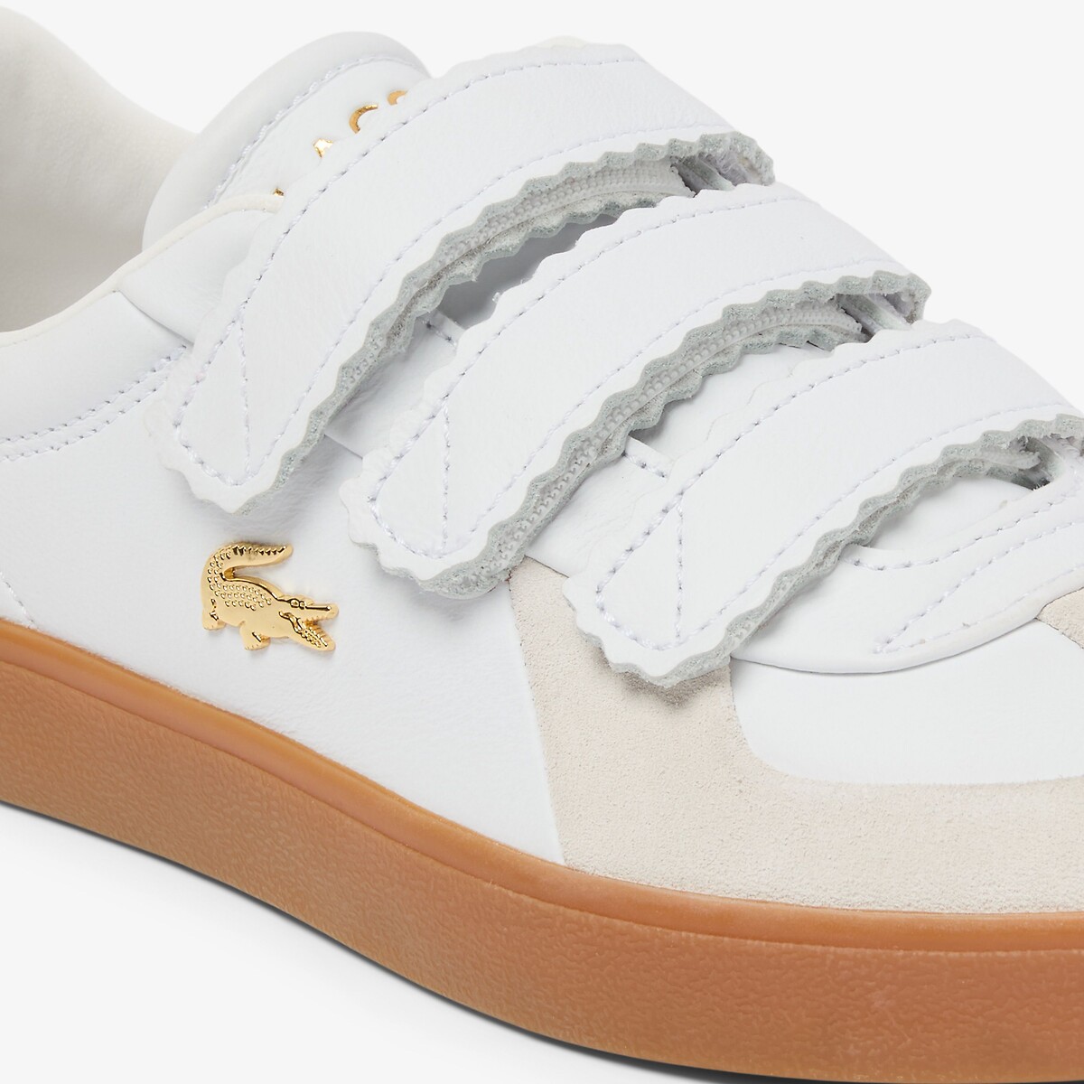 Lacoste Zapatillas bajas con velcro, de piel, BASESHOT STRAP — foto 5