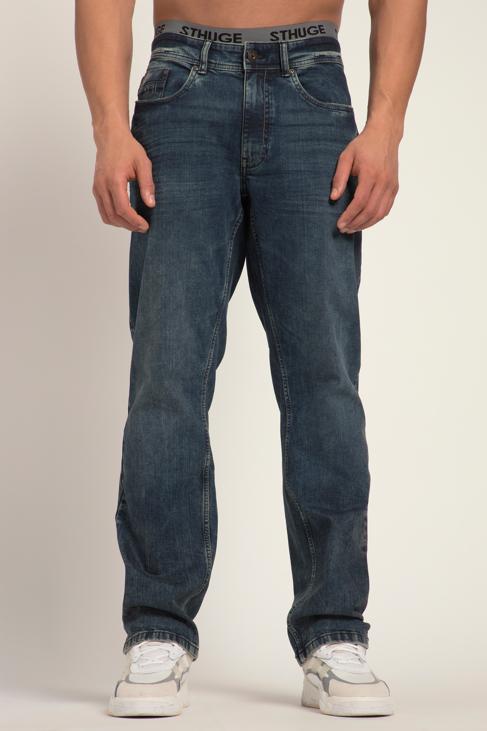 Jean Diry Wash, coupe Loose Fit 5 poches/38, STHUGE