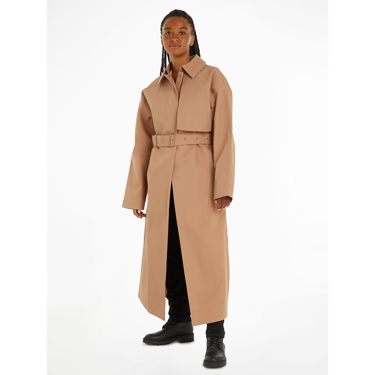Trench long ceinturé, CALVIN KLEIN