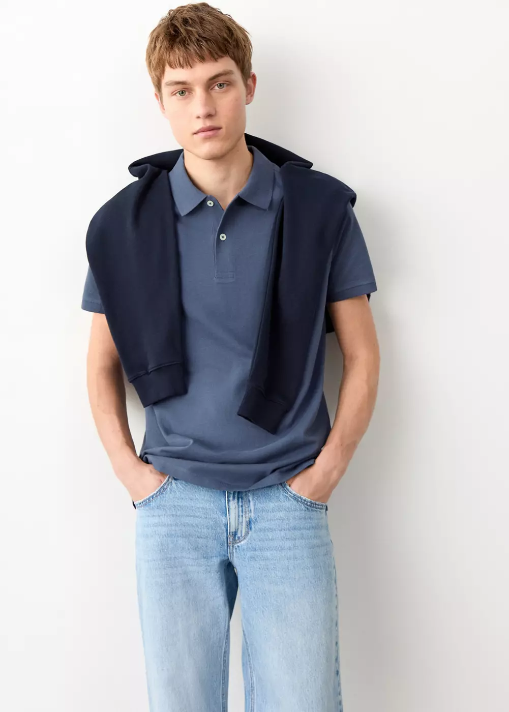 Polo coton manches courtes, MANGO TEEN