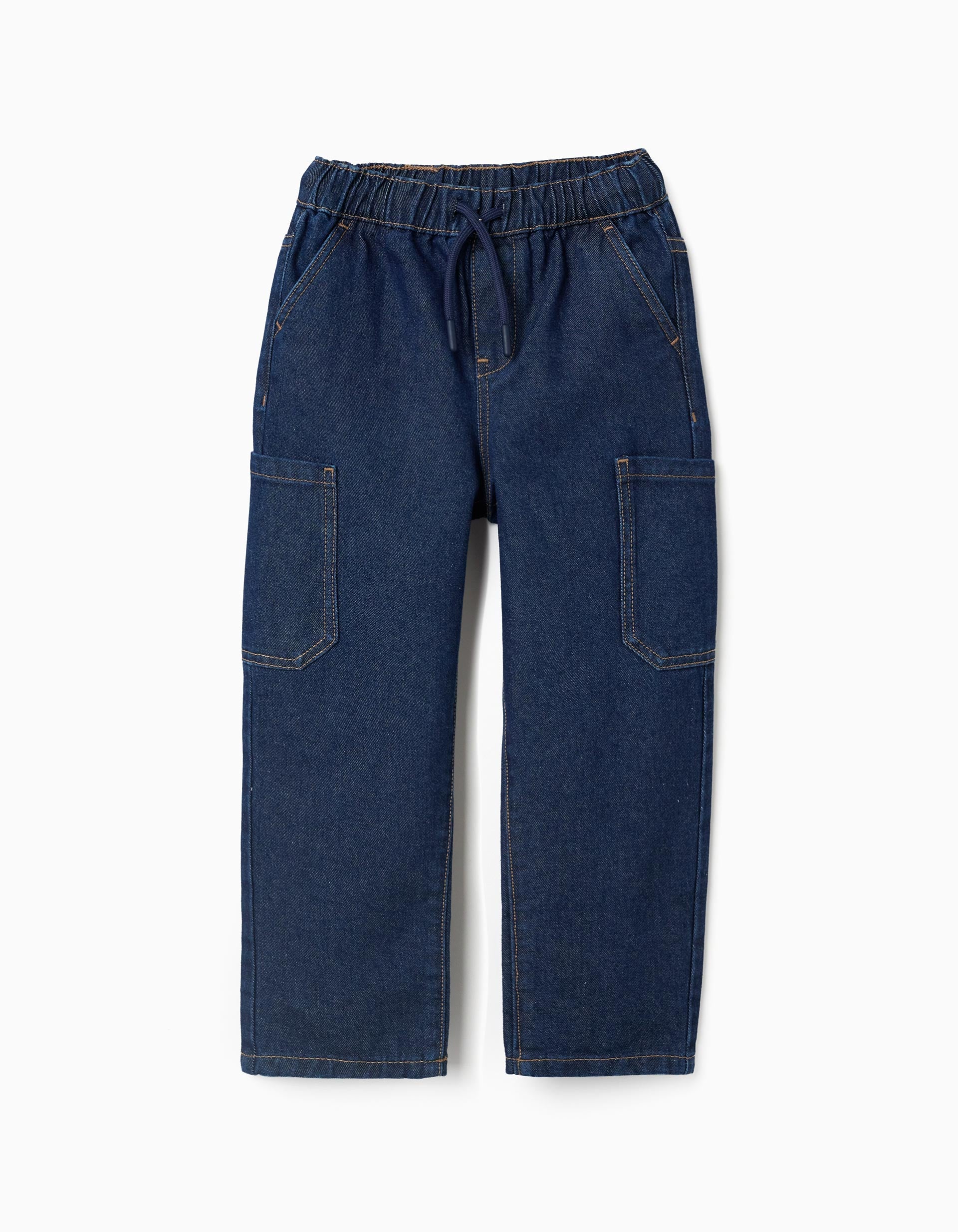 Jean baggy cargo avec cordon de serrage, ZIPPY
