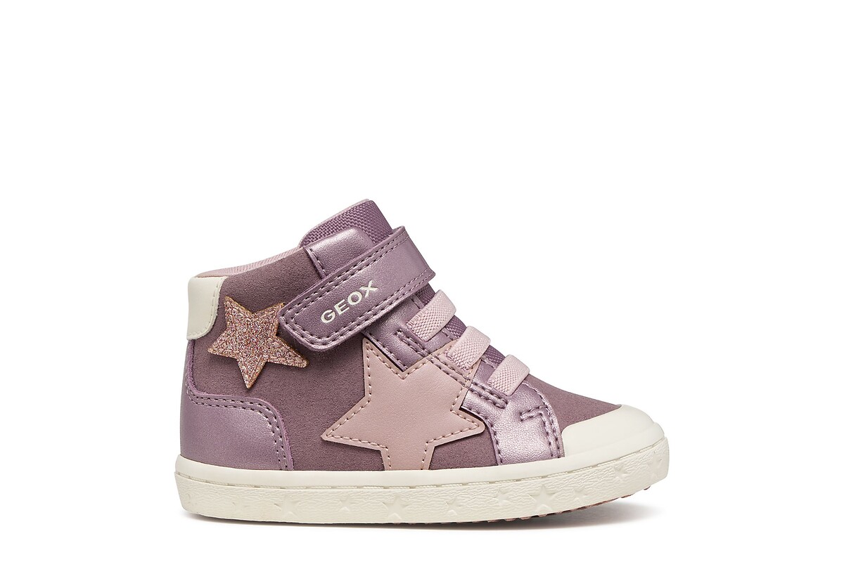 Kids Gisli Breathable High Top Trainers, GEOX