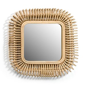 Vierkante spiegel in rotan, B55 x H55 cm, Tarsile AM.PM image