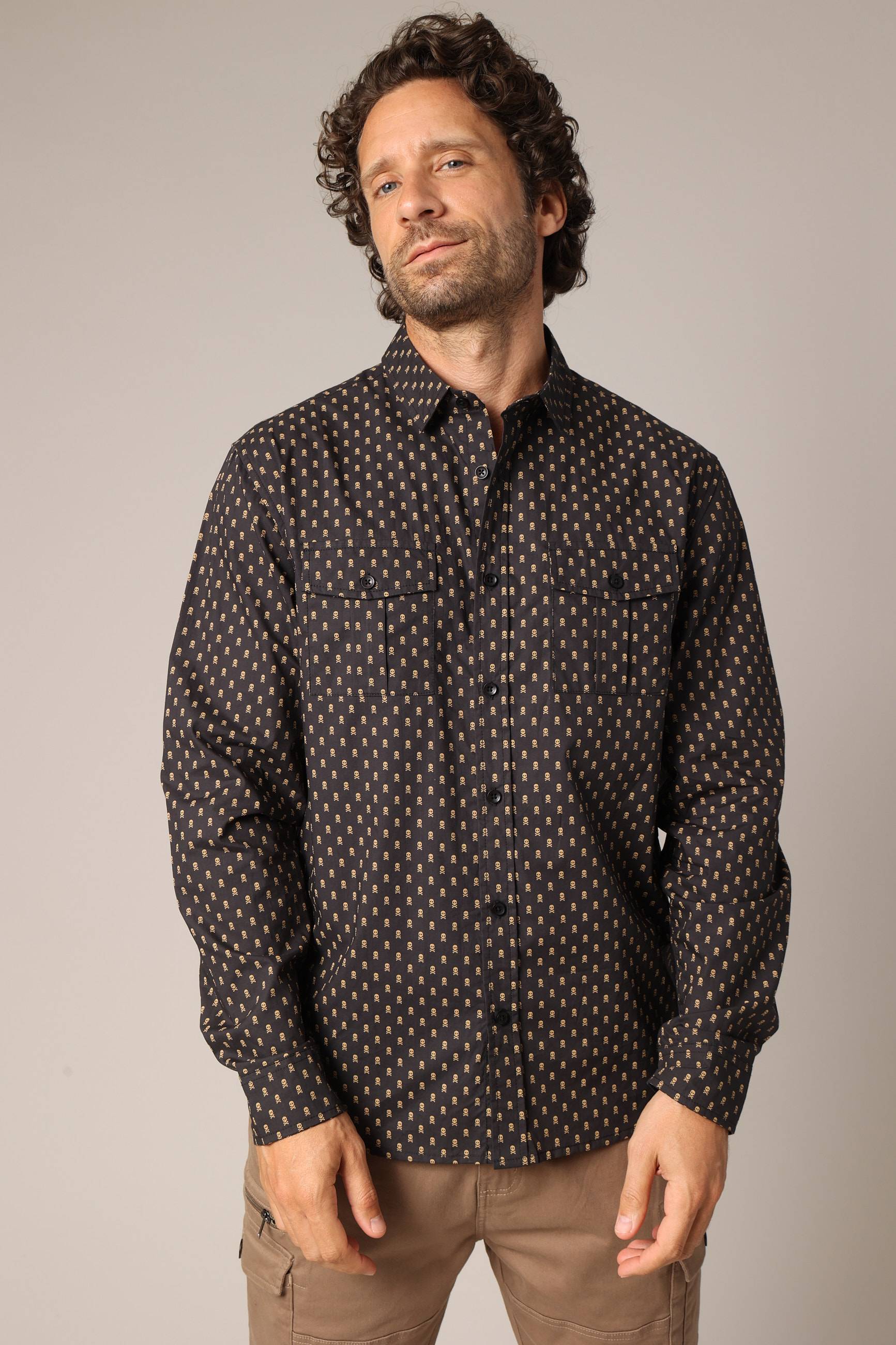 Chemise imprimée en 100% coton LATHI, DEELUXE