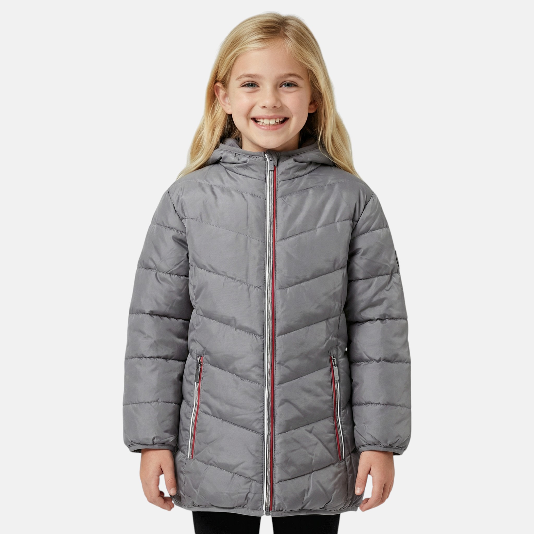 Doudoune matelassée zippée à capuche imprimée, coupe droite GRAND NORD, LEE COOPER