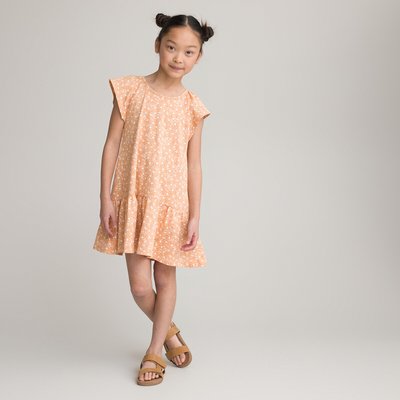 Floral Cotton Ruffled Dress LA REDOUTE COLLECTIONS