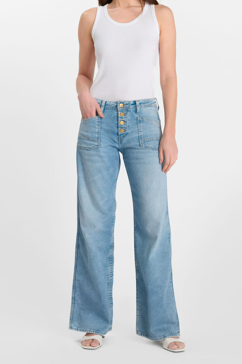 Jeans loose, large wide leg , longueur 34, LE TEMPS DES CERISES
