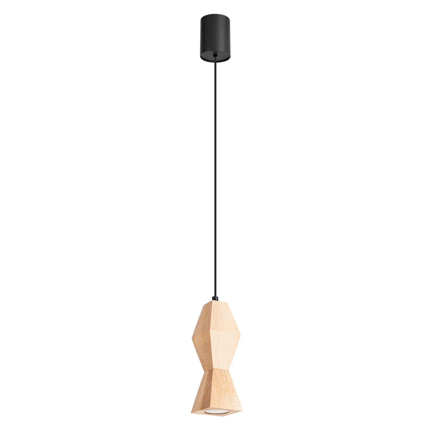 Suspension Bois Naturel GU10 1 Kubbe, EDEN