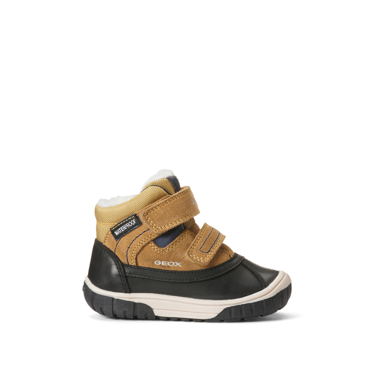 Image of Kids Omar Waterproof High Top Trainers in Leather with Touch 'n' Close Fastening