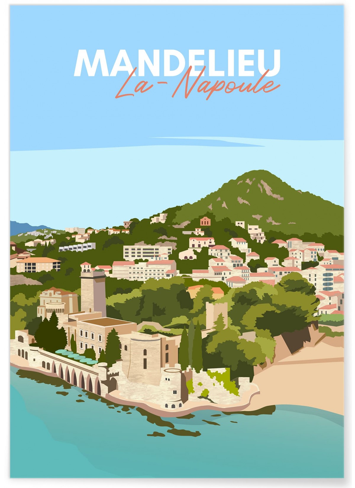 Affiche ville Mandelieu-la-Napoule, L'AFFICHERIE
