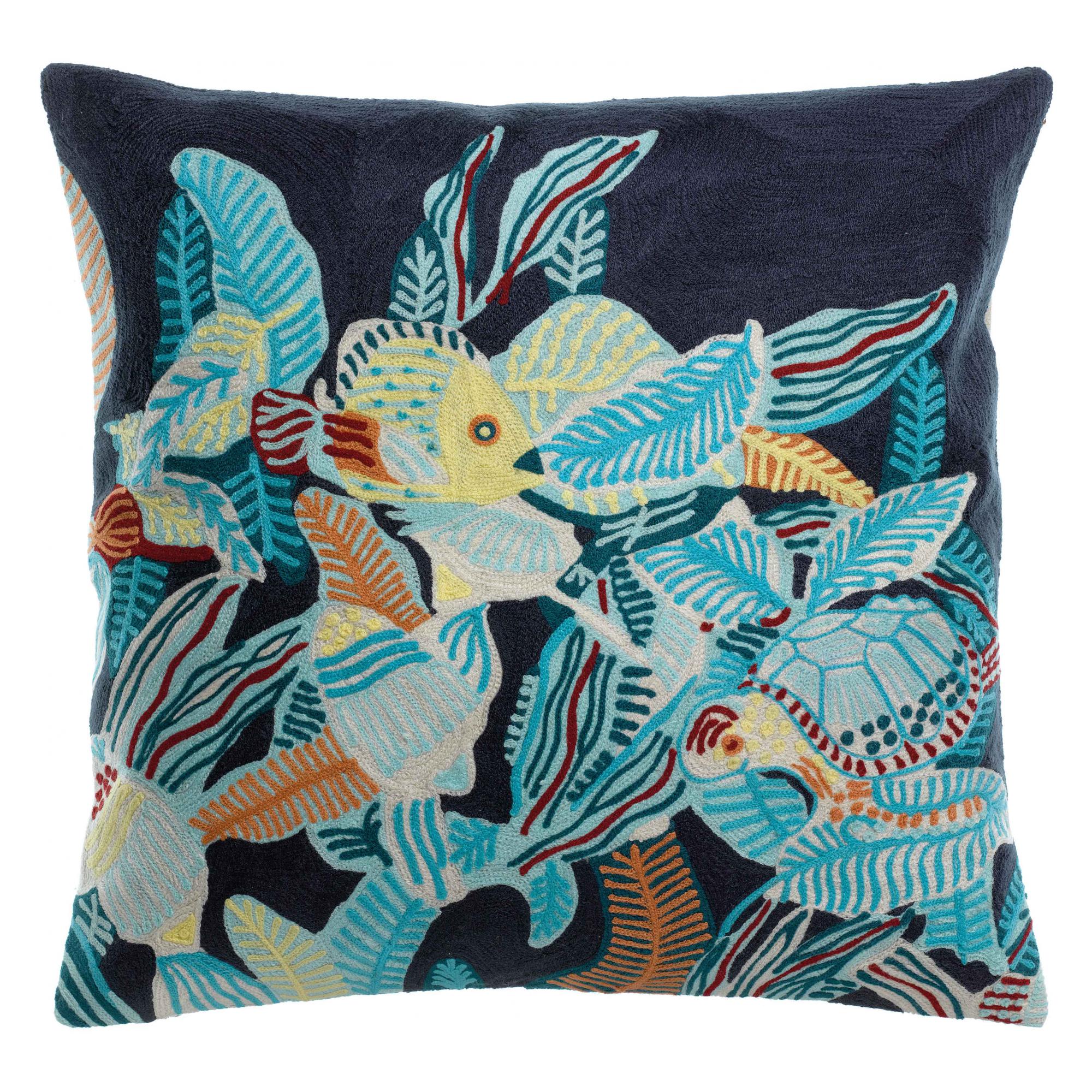 Coussin brodé Dori, VIVARAISE