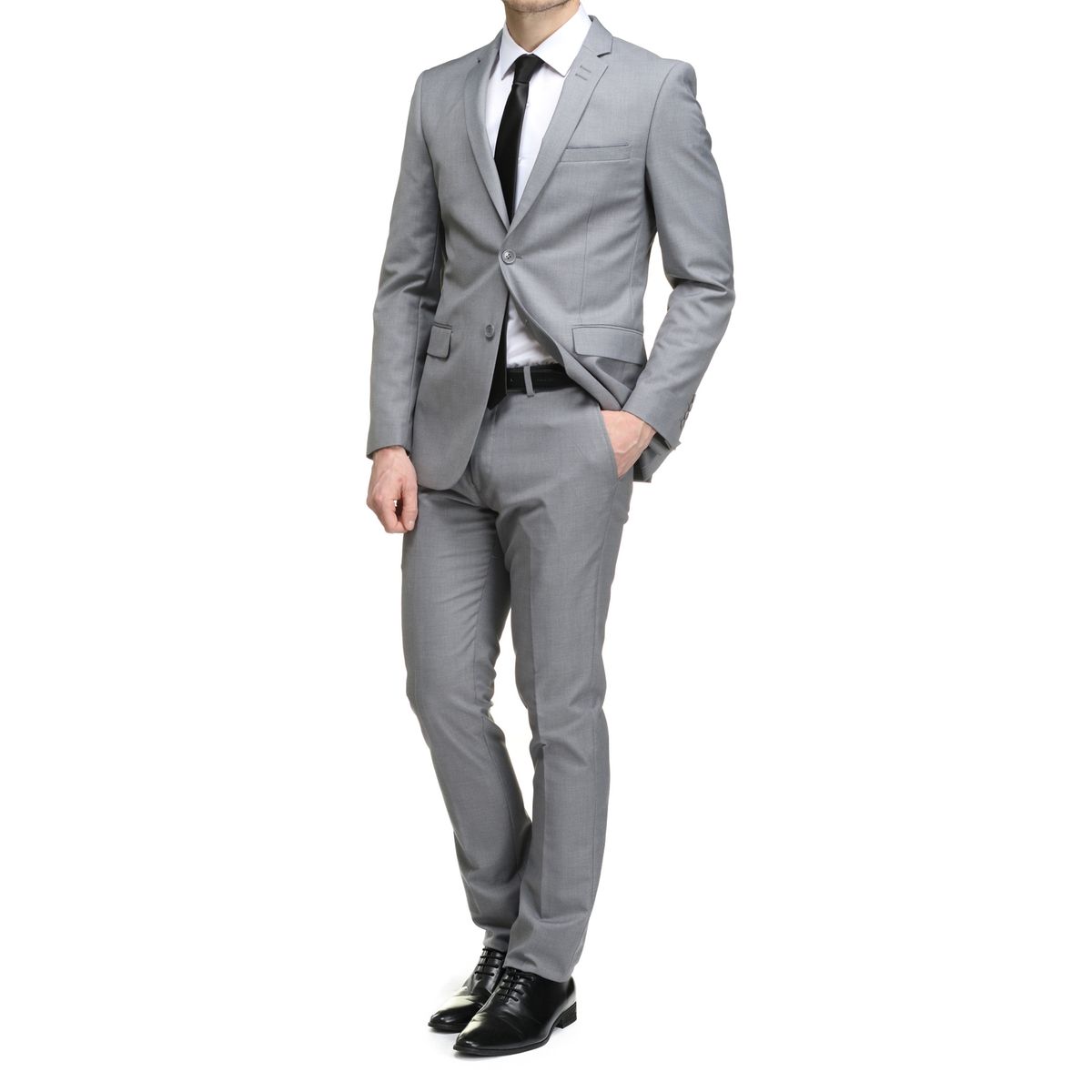 Costume mariage homme gris anthracite hot sale