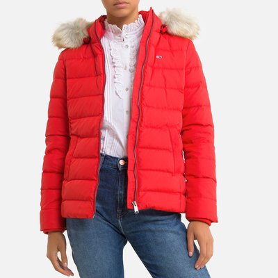 Short Hooded Puffer Jacket with Zip Fastening TOMMY JEANS