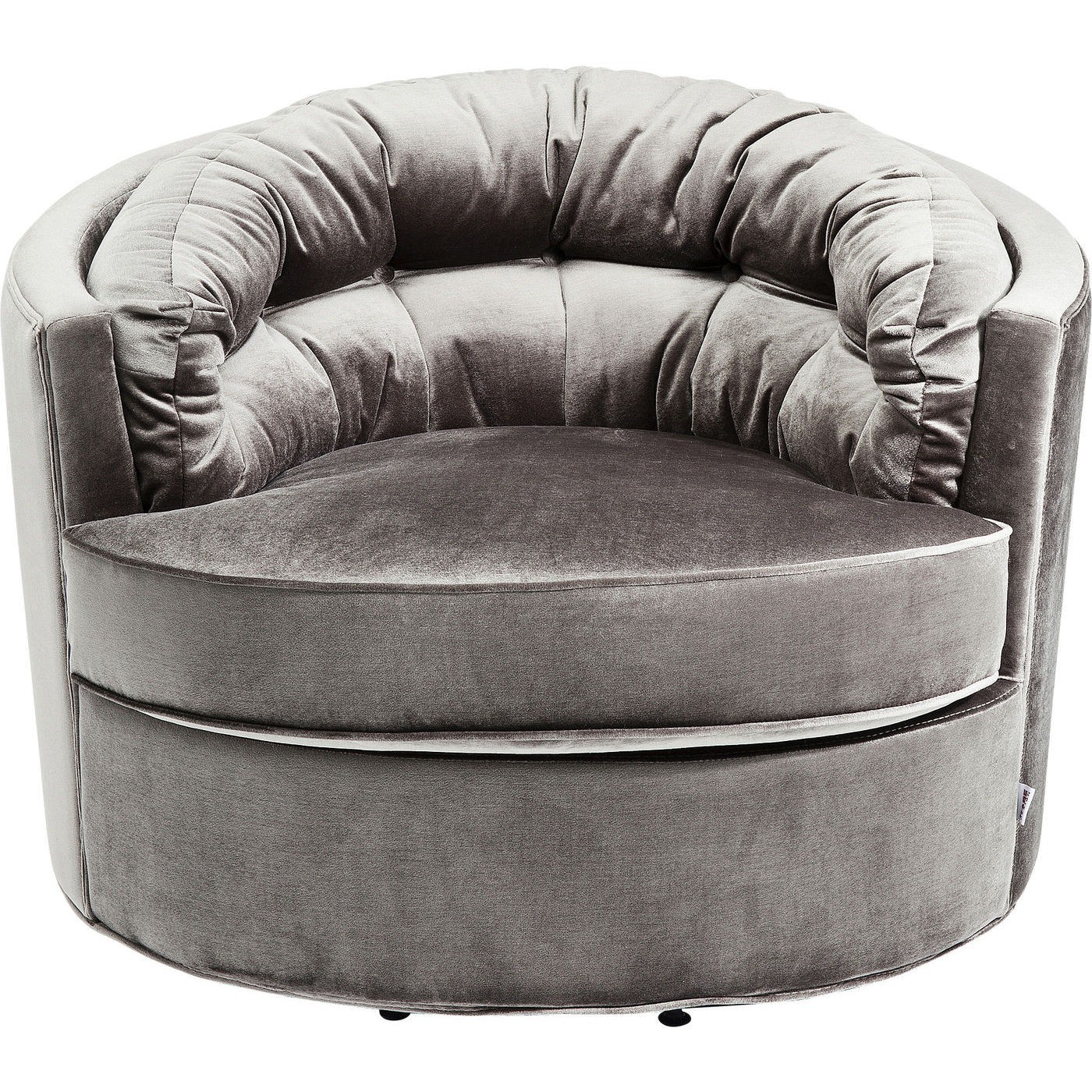 Fauteuil pivotant en velours, MUSIC HALL, KARE DESIGN