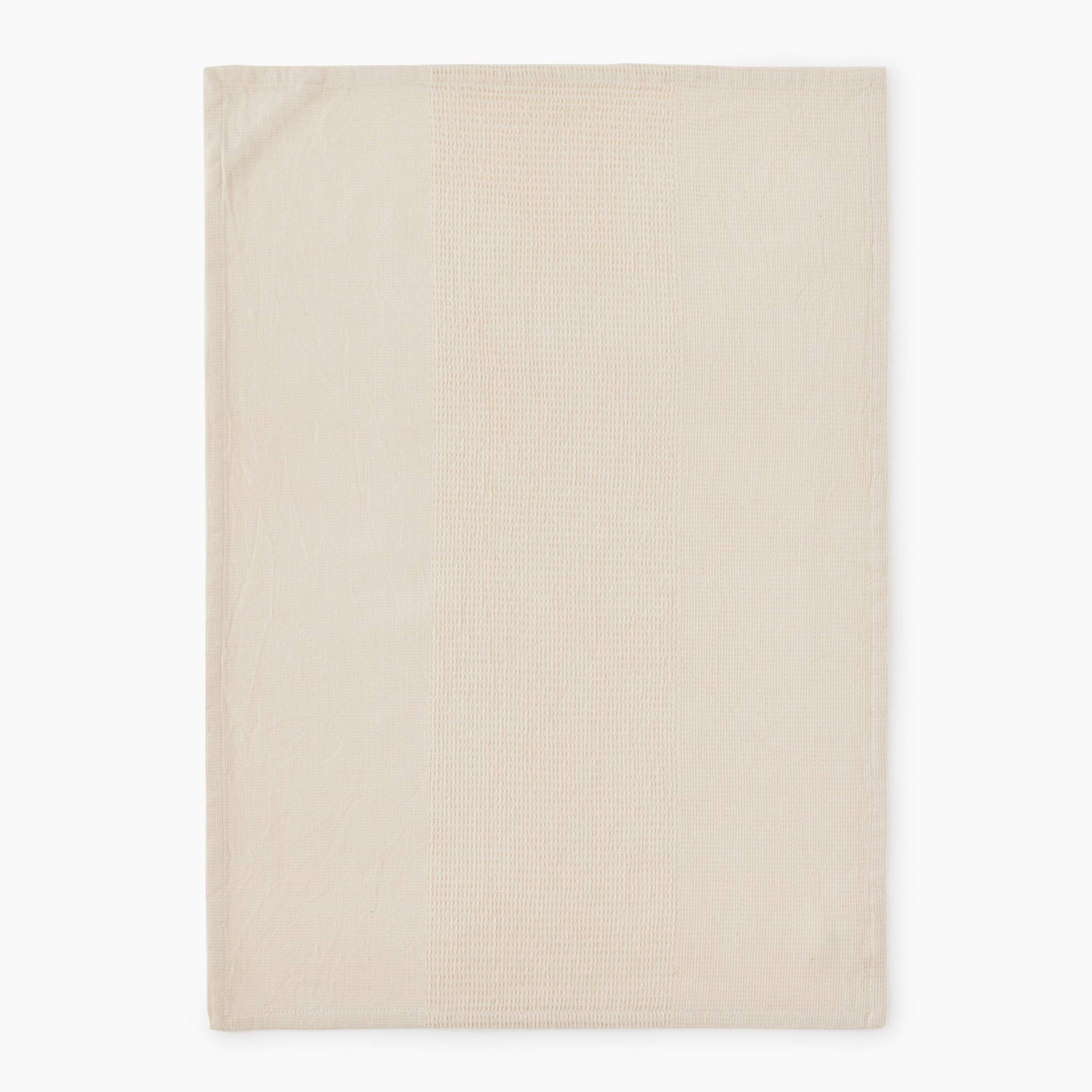 Torchon en nid d abeille chiné, 50x70cm, coton, MONOPRIX MAISON