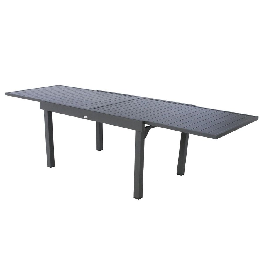 Table extensible rectangulaire alu Piazza 6/10 places