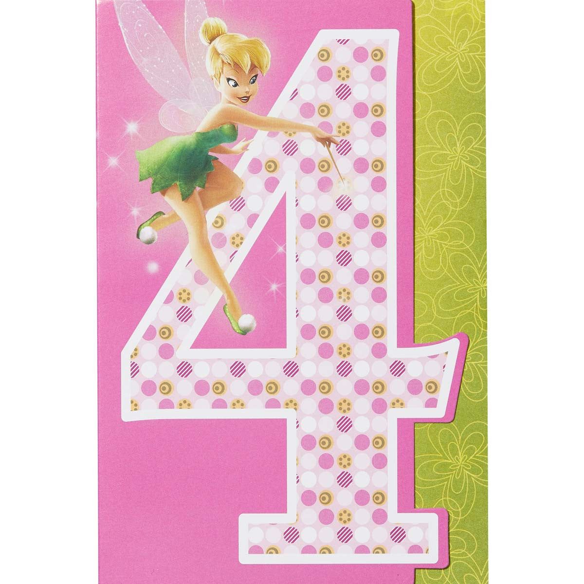 Carte Anniversaire 4 Ans Fee Clochette Multicolore Draeger Paris La Redoute