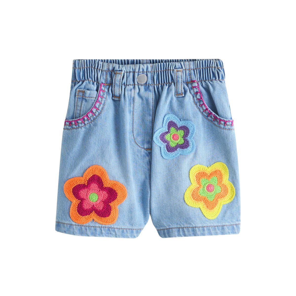 Short en jean à enfiler, NEXT