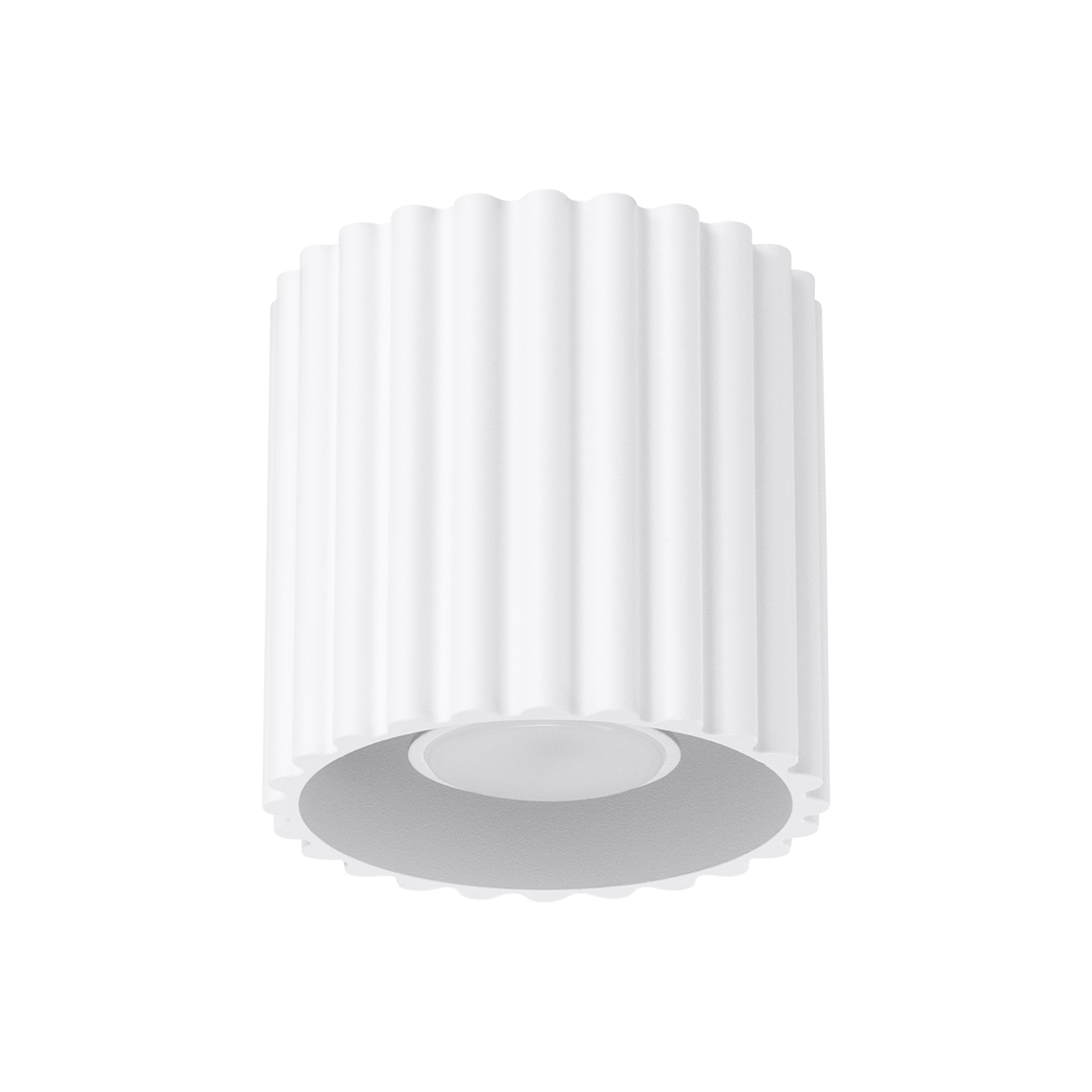 Plafonnier Aluminium Blanc GU10 1 Aura, EDEN