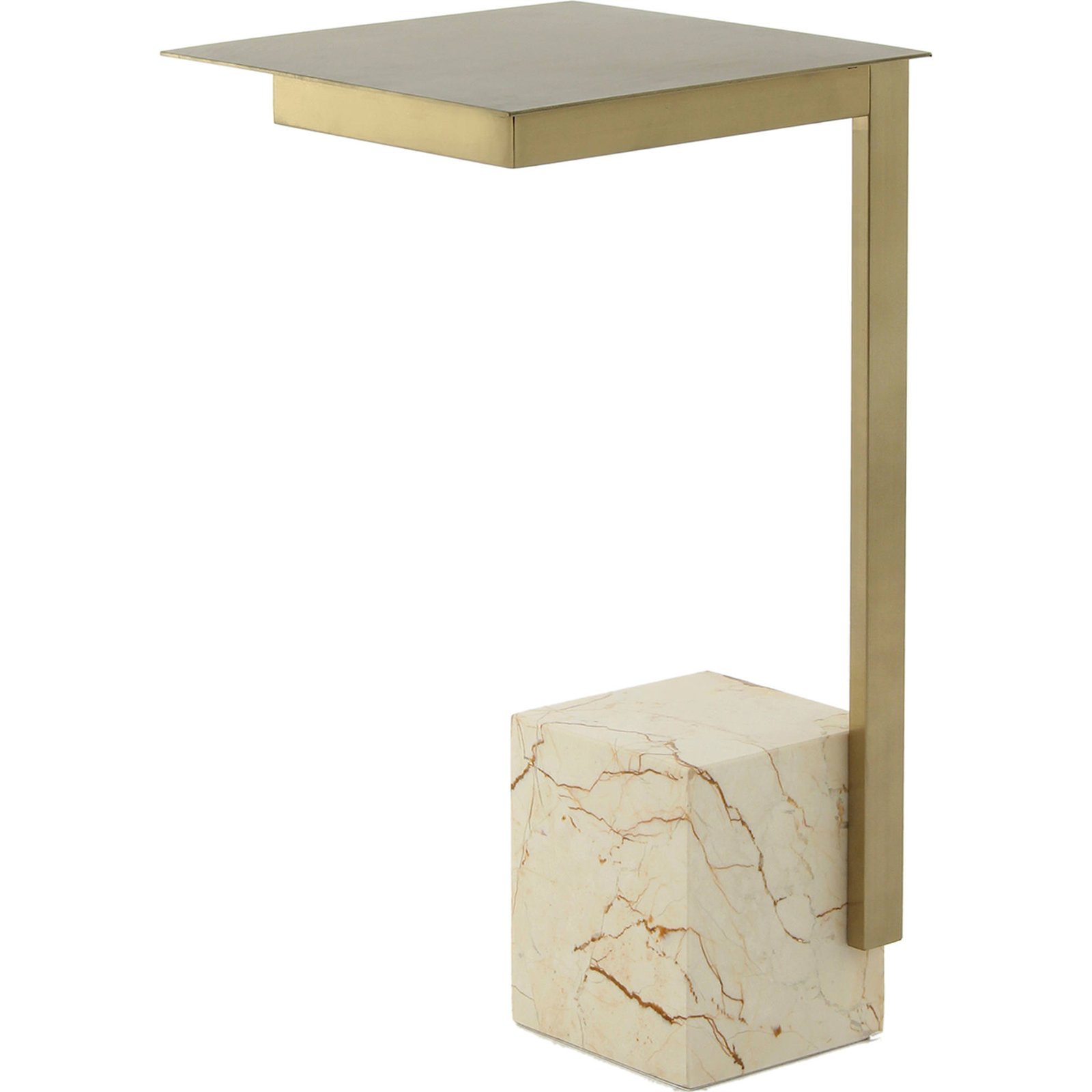 Table d'appoint en marbre, Verre et inox, ARTE ESPINA