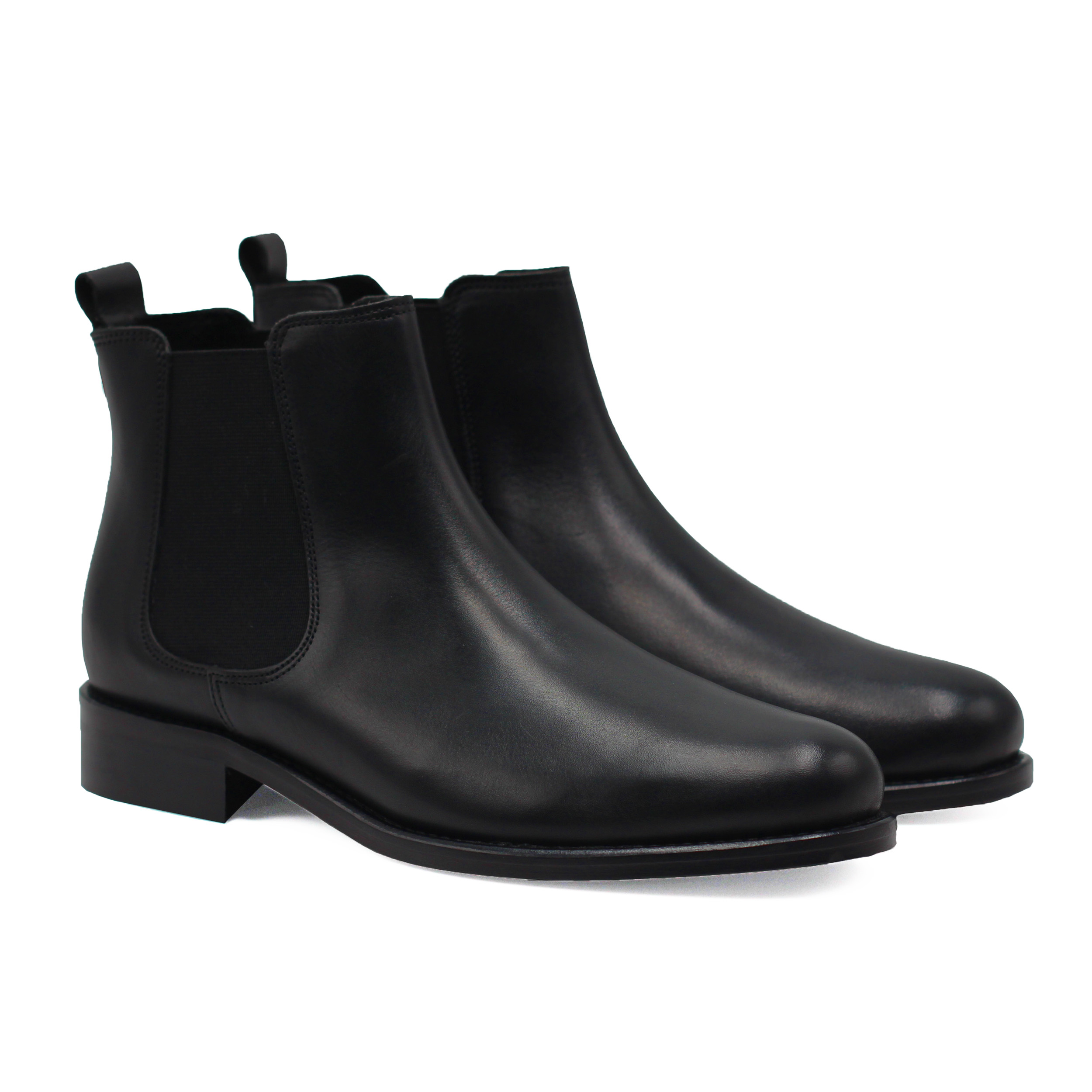Bottines Chelsea cuir lisse, JULES & JENN