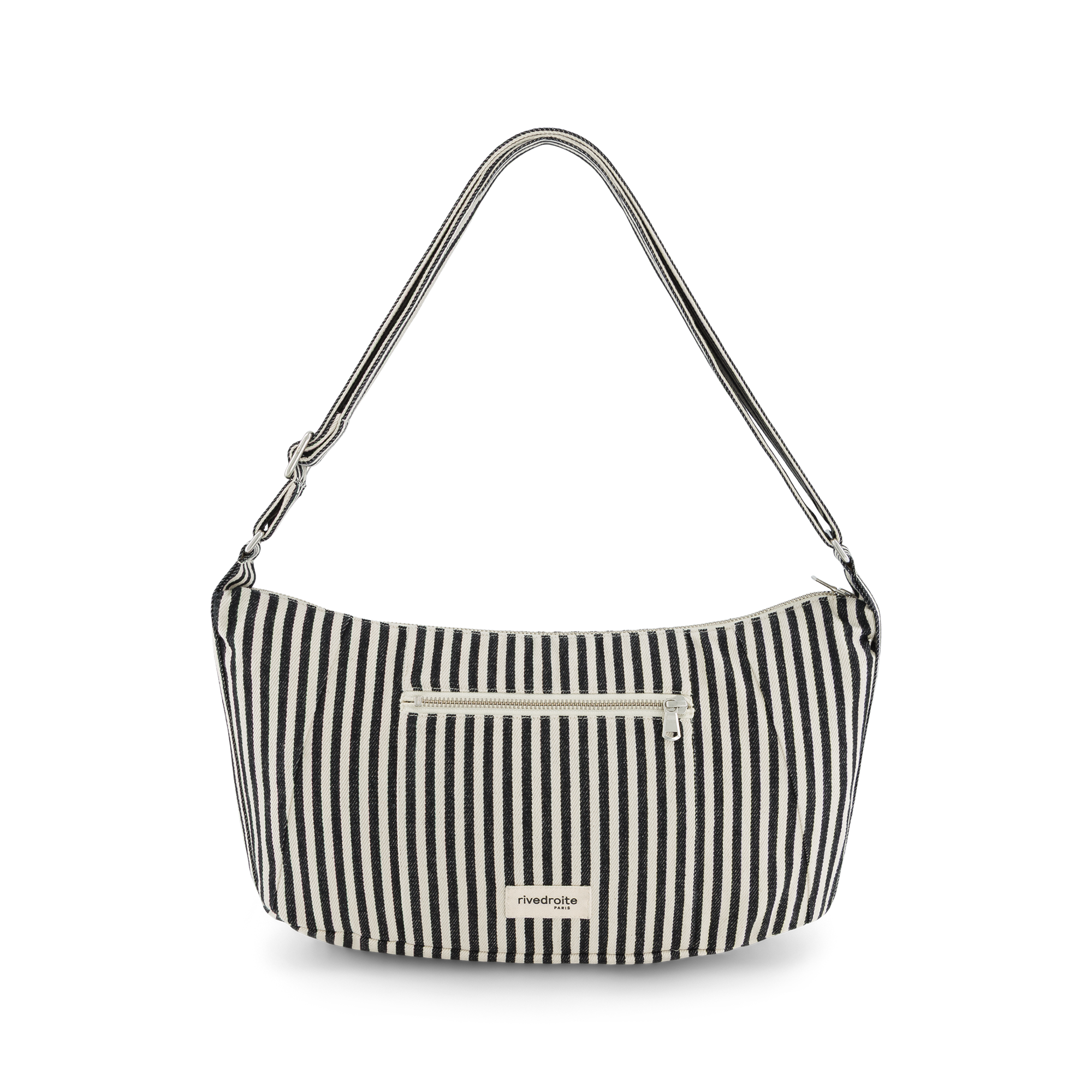 Sac crossbody rayé en coton organique MINI CHARLOT, RIVEDROITE