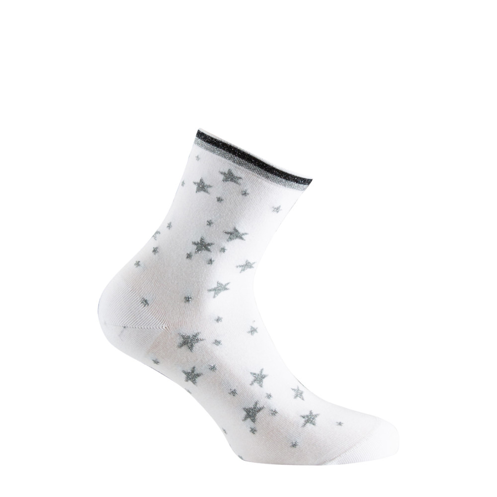 Socquettes jersey en coton all over étoiles MADE IN FRANCE, KINDY