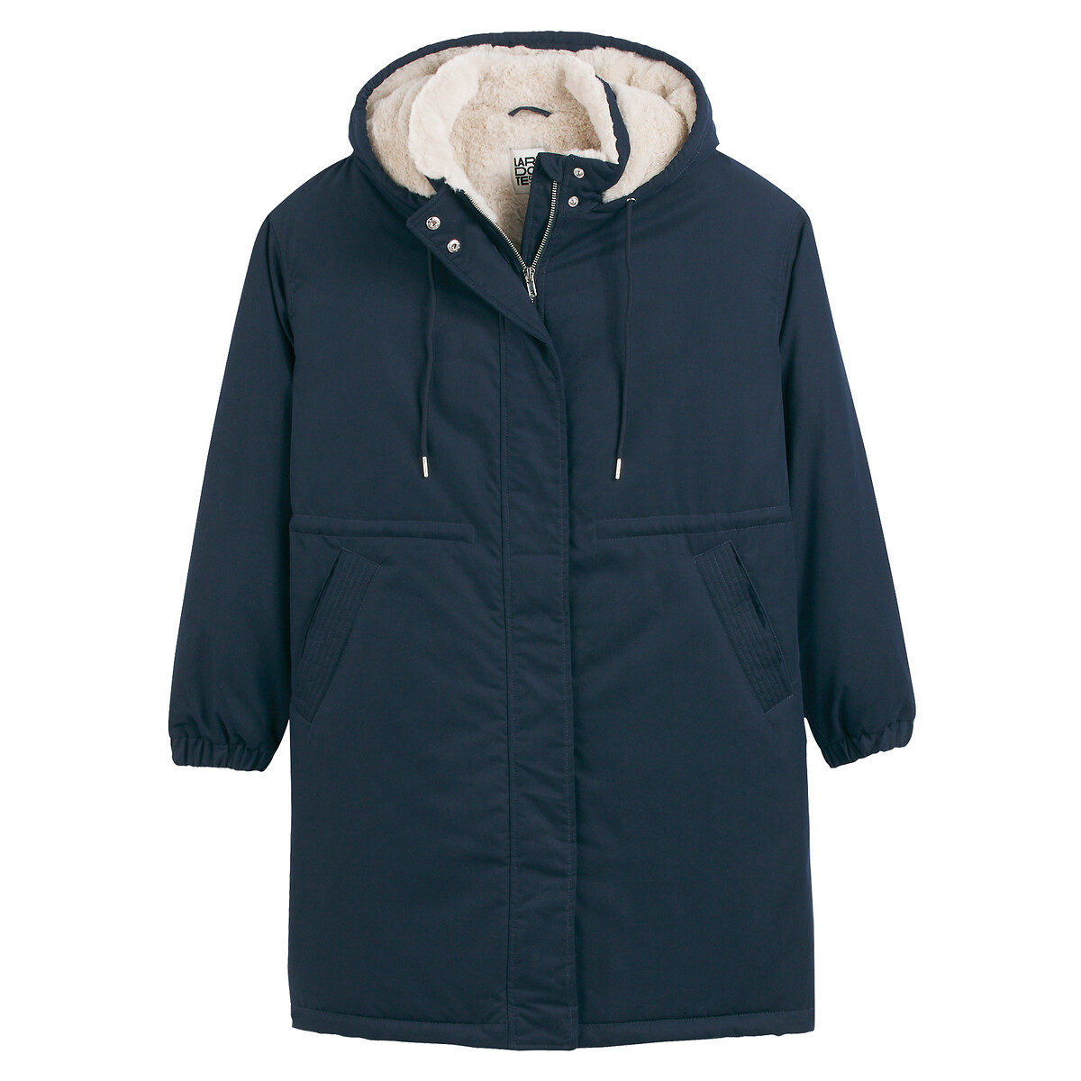 Giacca Invernale Donna Con Cappuccio Parka Lunga - Termica, Antivento, Oversize, In Cotone Peluche, Tasche